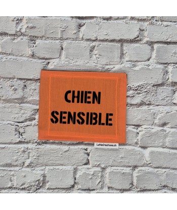 bandeau de harnais, fait main, message, chien