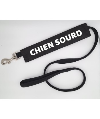 bandeau de laisse, fait main, message, chien