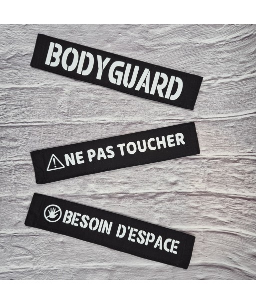 bandeau de laisse, fait main, message, chien