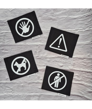 bandeau de harnais, fait main, message, chien