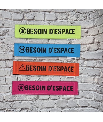 bandeau de laisse, fait main, message, chien