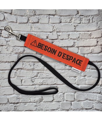 bandeau de laisse, fait main, message, chien