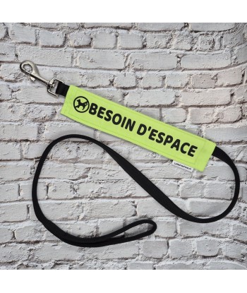 bandeau de laisse, fait main, message, chien