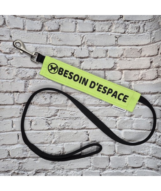 bandeau de laisse, fait main, message, chien