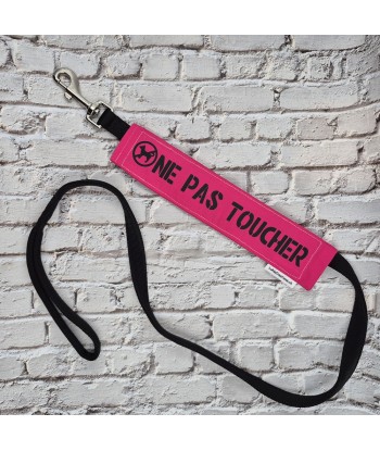 bandeau de laisse, fait main, message, chien