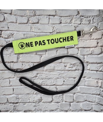 bandeau de laisse, fait main, message, chien