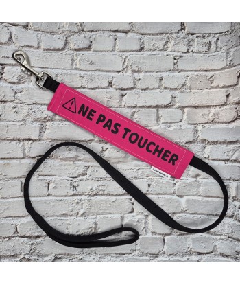 bandeau de laisse, fait main, message, chien