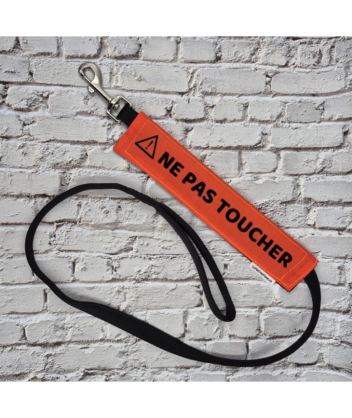 bandeau de laisse, fait main, message, chien