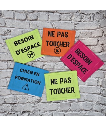 bandeau de harnais, fait main, message, chien